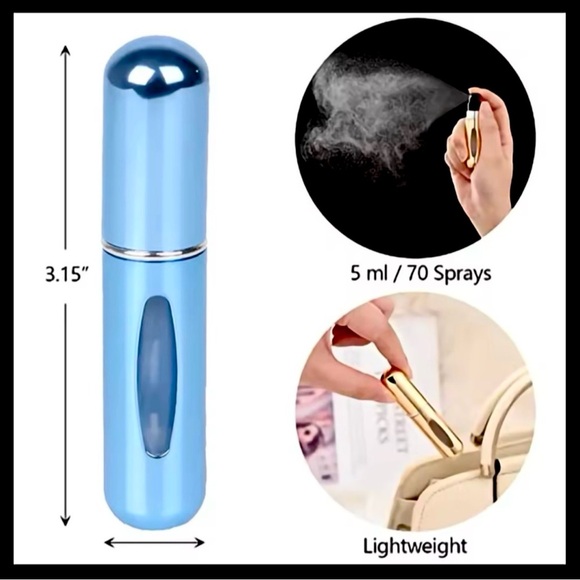 💖 Chic Gold or Silver mini portable perfume atomizer~ “Perfume on the GO” - Picture 5 of 8